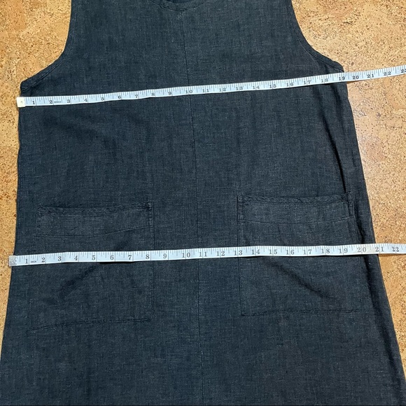 Chico’s Linen Blend Pocket Dress Sz M/8 - Picture 12 of 12